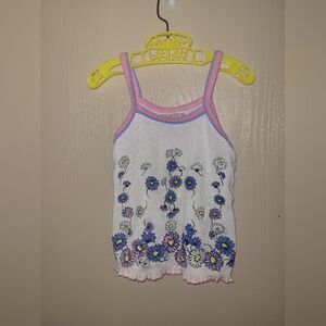 Basic Editions 2 Piece Vintage 90s Co Ord Floral Tank Top And Shorts Size 6